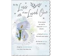 Piccadilly Greetings Piccadilly Greetings Traditional Occasion Card Sympathy - 9 x 6 inches,white