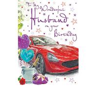 Piccadilly Greetings Regal Publishing, Birthday Card Husband - 9 x 6 inches