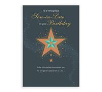 Piccadilly Greetings Regal Publishing Birthday Card Son In Law - 9 x 6 inches, C80969, green