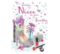 Piccadilly Greetings Regal Publishing C80186 Birthday Card Niece - 9 x 6 inches, red|grey|beige|peach|pink