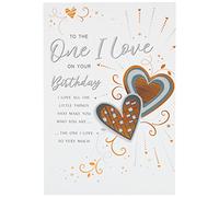 Piccadilly Greetings Regal Publishing C80751 Modern Birthday Card One I Love ,Grey- 9 x 6 inches
