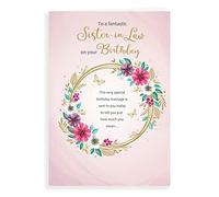 Piccadilly Greetings Regal Publishing Classic Birthday Card Sister In Law - 9 x 6 inches