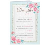 Piccadilly Greetings Regal Publishing Heartfelt Wishes Sentimental Birthday Card Daughter -,white - 9 x 6 inches