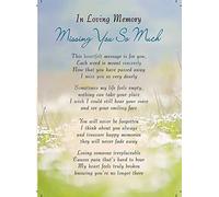 Piccadilly Greetings Regal Publishing Memorial Card Missing you - 120 x 165 mm