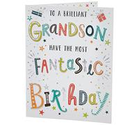 Piccadilly Greetings Regal Publishing Modern Birthday Card Grandson - 8 x 6 inches