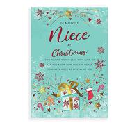 Piccadilly Greetings Regal Publishing Modern Christmas Card Niece - 9 x 6 inches, C85564, green