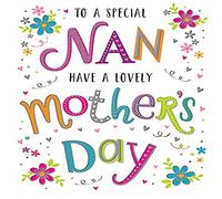 Piccadilly Greetings Regal Publishing Modern Mother's Day Card Nan - 8 x 6 inches, White