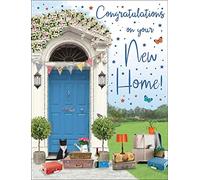 Piccadilly Greetings Regal Publishing Occasion Card New Home - White- 8 x 6 inches