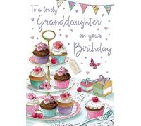 Piccadilly Greetings Regal Publishing Piccadilly Greetings Group Ltd Birthday Card Granddaughter,White,9 x 6 inches