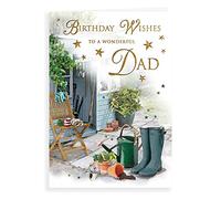 Piccadilly Greetings Regal Publishing Traditional Birthday Card Dad - 9 x 6 inches