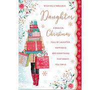 Piccadilly Greetings Regal Publishing Traditional Christmas Card Daughter - 10 x 7 inches, C85289