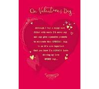 Piccadilly Greetings Sentimental Valentines Day Card, Verse - 9 x 6 inches