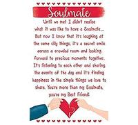 Piccadilly Greetings Soulmate - Wallet Card & Envelope Keepsake Verse Gift