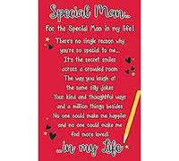 Piccadilly Greetings Special Man In My Life - Wallet Card and Envelope Keepsake Verse Gift