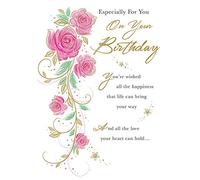 Piccadilly Greetings Traditional Birthday Card Birthday - 7 x 5 inches