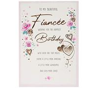 Piccadilly Greetings Traditional Birthday Card Fiancee - 9 x 6 inches