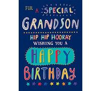 Piccadilly Greetings Traditional Birthday Card Grandson - 7 x 5 inches