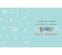 Piccadilly Greetings Traditional Christmas Card Daddy - 8 x 6 inches