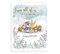 Piccadilly Greetings Traditional Christmas Card from All of US - 8 x 6 inches - Piccadilly Greetings,A41281
