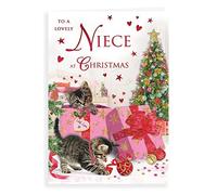 Piccadilly Greetings Traditional Christmas Card Niece - 9 x 6 inches - Regal Publishing