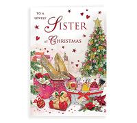 Piccadilly Greetings Traditional Christmas Card Sister - 9 x 6 inches - Regal Publishing, C85443