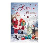 Piccadilly Greetings Traditional Christmas Card Son - 9 x 6 inches - Regal Publishing (C85452)