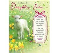 Piccadilly Greetings Traditional Easter Card Daughter - 8 x 6 inches, Green