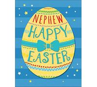 Piccadilly Greetings Traditional Easter Card Nephew - 8 x 6 inches,Blue