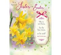 Piccadilly Greetings Traditional Easter Card Sister - 8 x 6 inches