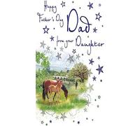 Piccadilly Greetings Traditional Father's Day Card Dad from Daughter - 9 x 6 inches - Regal Publishing, C88391