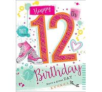 Piccadilly Greetings Traditional Juvenile Birthday Card Age 12 F - 8 x 6 inches