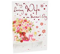 Piccadilly Greetings Traditional Mother's Day Card Wife - 9 x 6 inches - Regal Publishing