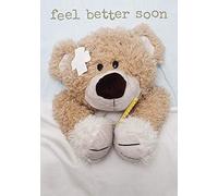 Piccadilly Greetings Traditional Occasion Card Get Well - 7 x 5 inches