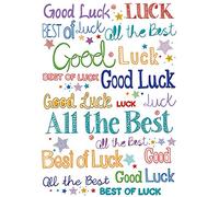 Piccadilly Greetings Traditional Occasion Card Good Luck - 7 x 5 inches