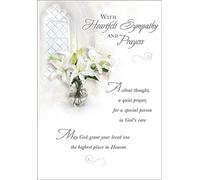 Piccadilly Greetings Traditional Occasion Card Sympathy - 7 x 5 inches