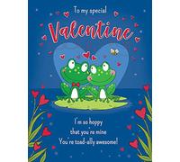 Piccadilly Greetings Valentines Card Open - 8 x 6 inches