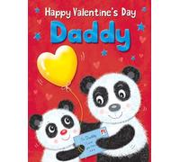 Piccadilly Greetings Valentines Day Card for Daddy, Pandas - 8 x 6 inches