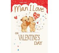 Piccadilly Greetings Valentine's Day Card, For The Man I Love - 9 x 6 inches