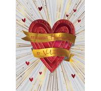 Piccadilly Greetings Valentines Day Card, Gorgeous Husband - 8 x 6 inches