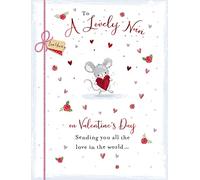 Piccadilly Greetings Valentine's Day Card Lovely Nan - 8 x 6 inches