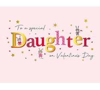 Piccadilly Greetings Valentine's Day Card, To a Special Daughter - 8 x 6 inches