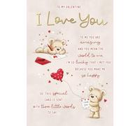 Piccadilly Greetings Valentine's Day Card, To My Valentine I Love you Open - 9 x 6 inches