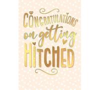 Piccadilly Greetings Wedding Card, Congratulations on Getting Hitched - 7 x 5 inches