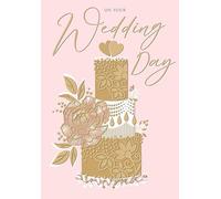 Piccadilly Greetings Wedding Card, On Your Wedding Day - 9 x 6 inches