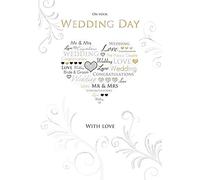 Piccadilly Greetings Wedding Card Wedding - 9 x 6 inches