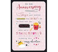Piccadilly Greetings Whimsical Annivesary Card Our - 9 x 6 inches