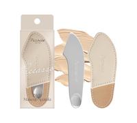 Piccasso 2-Way Makeup Spatula - Professional Foundation & Skin Care Spatula for Face, Dual-Ended Stainless Steel Tool for Precise and Hygienic Application, Includes Leather Case