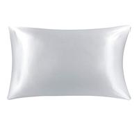 PiccoCasa 22 Momme Silk Pillowcases 1 Pack, Silver Grey 50cm x 75cm