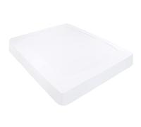 PiccoCasa Box Spring Cover Stretchy Fabric Wrap Around 4 Sides Bed Skirt Wrinkle Free for Home, Elastic Mattress Cover Fits Mattress up to 14" White King