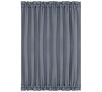 PiccoCasa Sliding Glass Door Curtain Panels - Thermal Insulated Solid Blackout Curtains Drapery 54x72 Inches Front Porch/French Door Window Coverings- 1 Panel, Dark Gray
